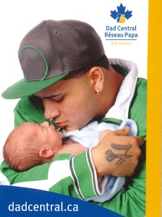 Young Father & Baby Bookmark