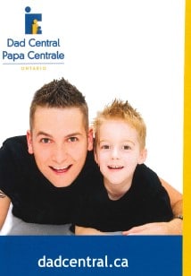 Dad & Son in Black T-Shirts Bookmark