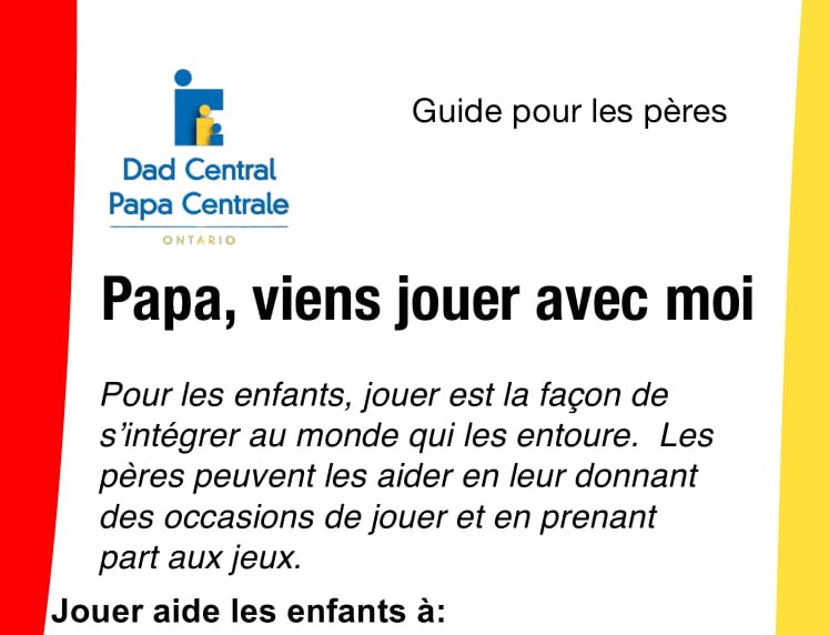 Papa viens jouer avec moi