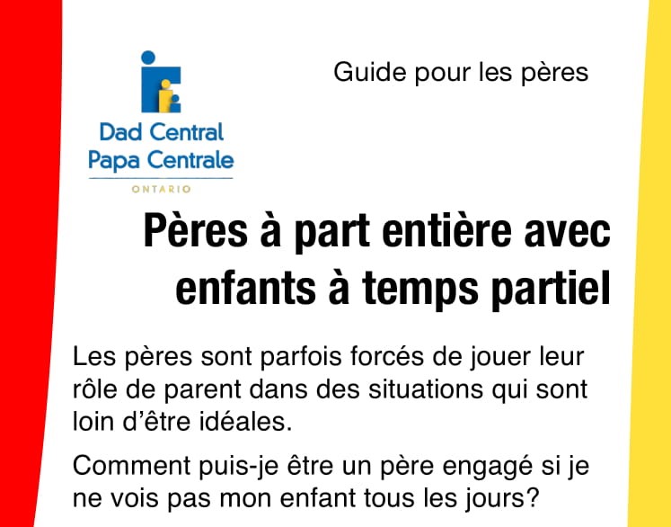 Père à part entière avec enfants à temps partiel