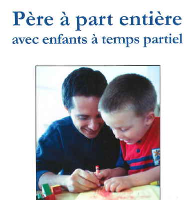 Père à part entière avec enfants à temps partiel